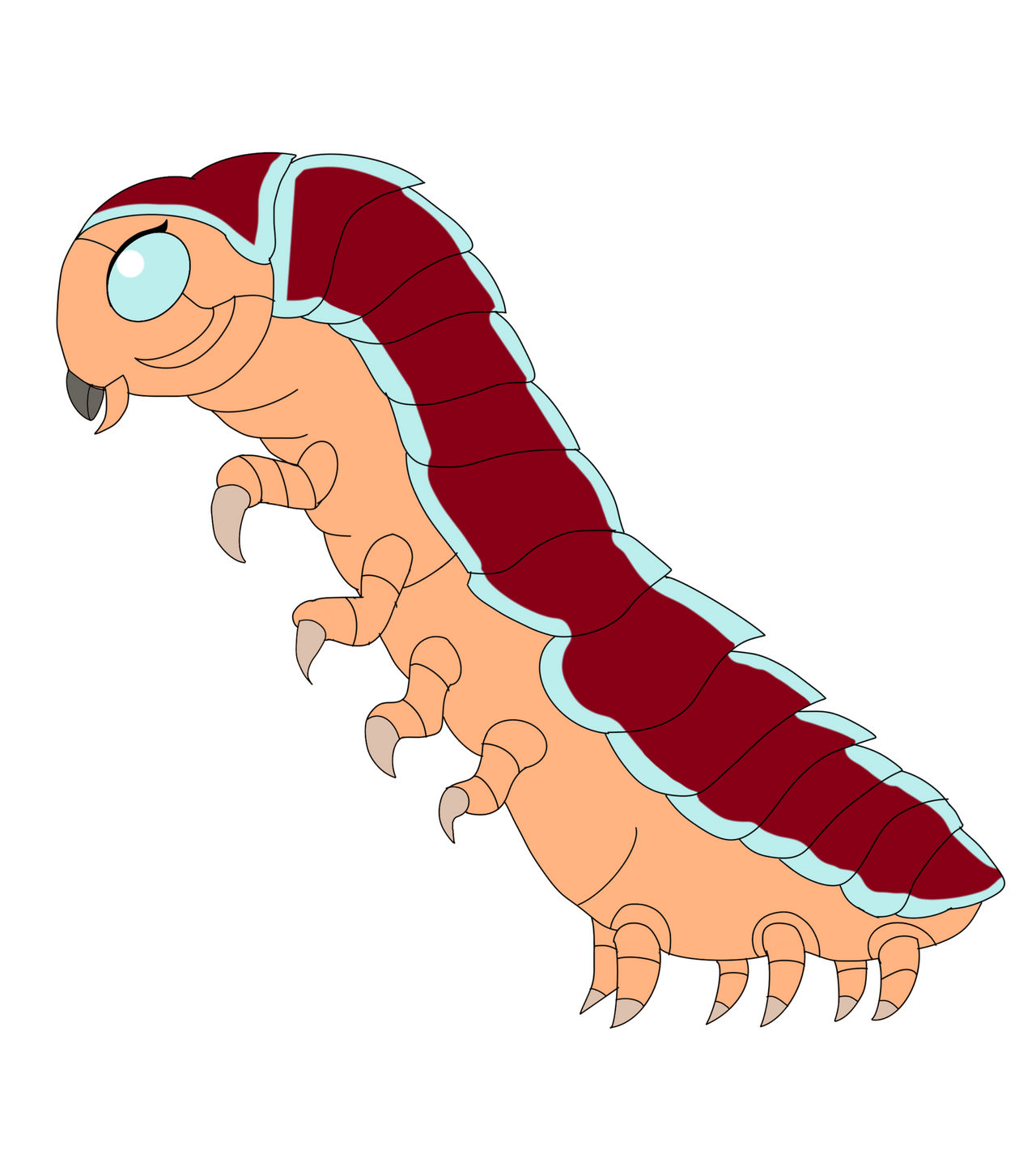 Baby Mathra Leora the Baby Mothra (Colored) by PrincessEdith568 on DeviantArt