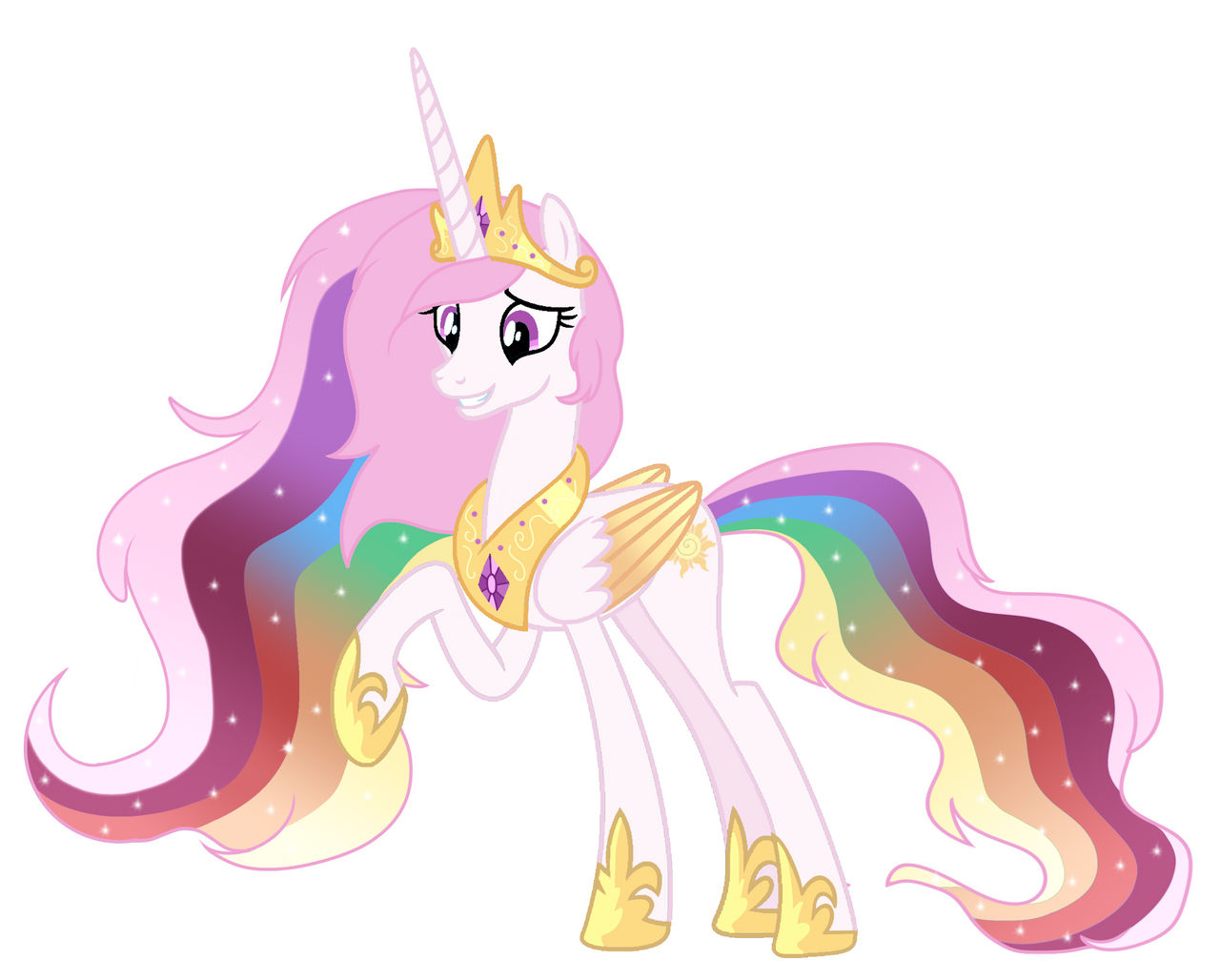 Drawing of Princess Celestia (Redesign Version) by PrincessEdith568 on