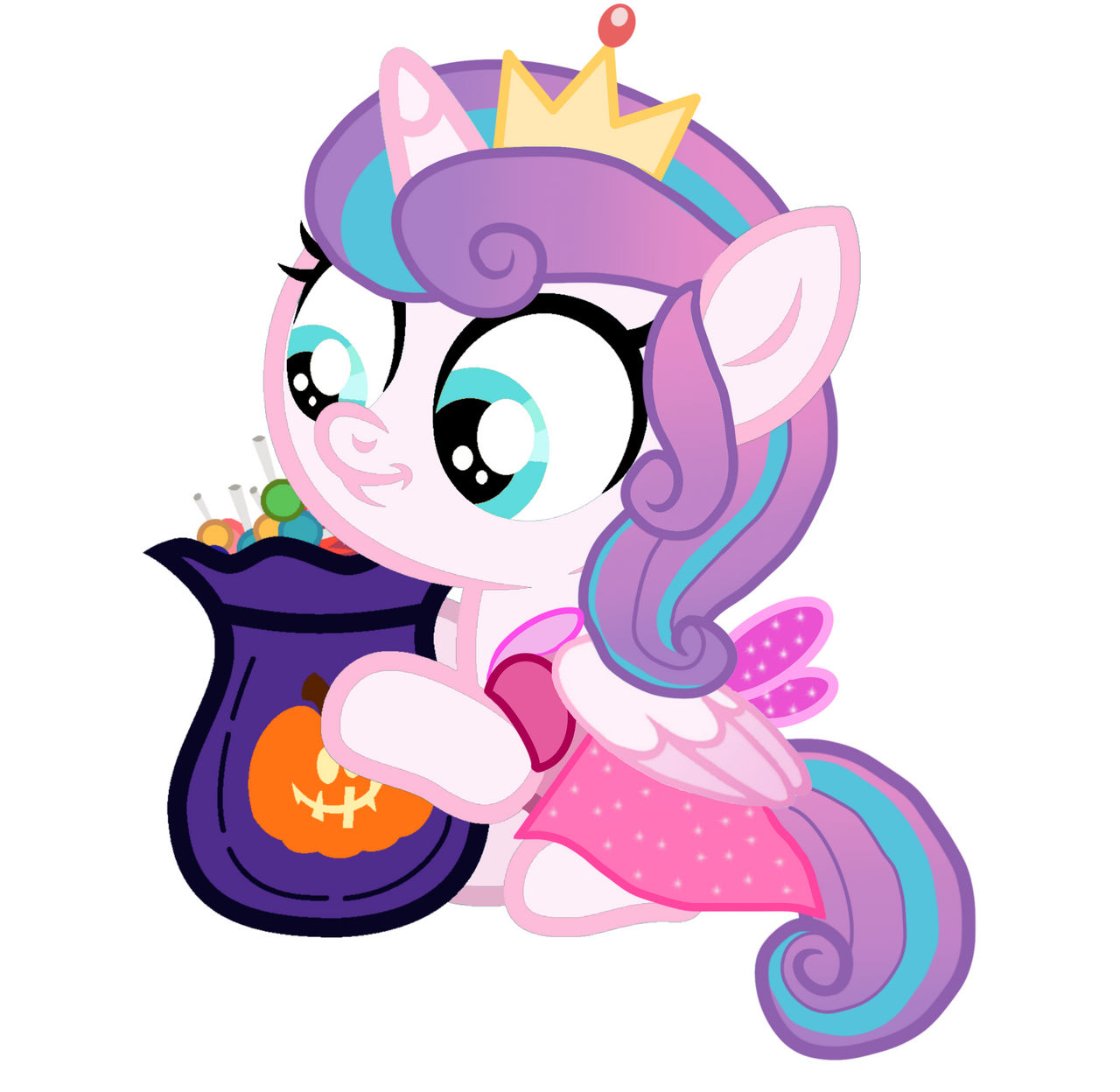 Flurry Heart in Costume with Candies by PrincessEdith568 on DeviantArt