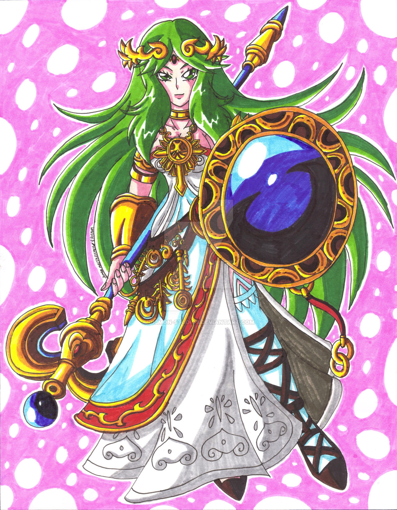 Request 02 Eduell97 Lady Palutena by d13mon studios on DeviantArt