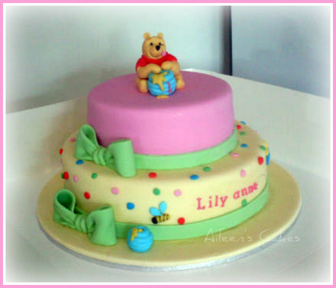 1st Birthday Pooh Cake