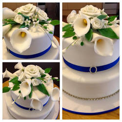 Calla Lily Wedding Cake