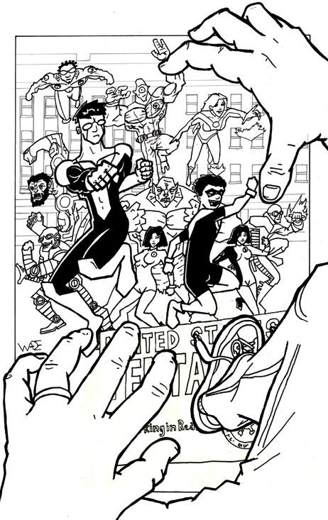 Invincible Ink Design Invincible Universe - inks by primusjim on DeviantArt