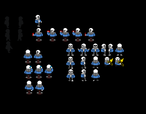 Sans Overworld Sprite Sheet by EpicMkMetaKnight on DeviantArt