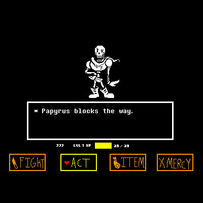 Out Code Papyrus Papyrus blocks the way. by jackedupjauhed on DeviantArt