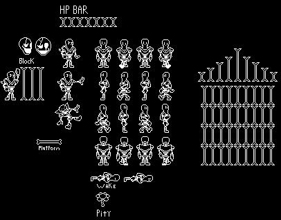 Undertale Graph Sprites Undertale R:TUE Classic Act 1 Sprite Sheet by jackedupjauhed on DeviantArt