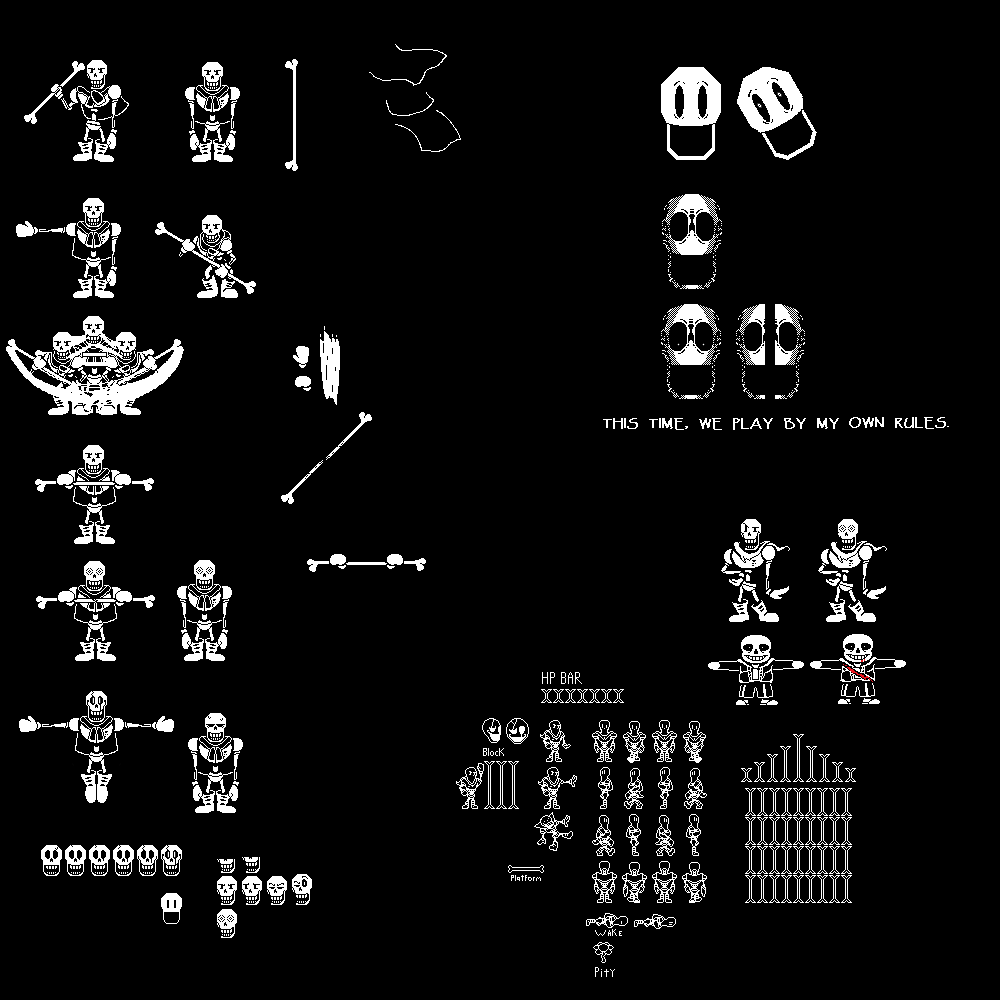 Undertale Graph Sprites Undertale R:TUE Acts 1-3 Sprite Sheet. by jackedupjauhed on DeviantArt