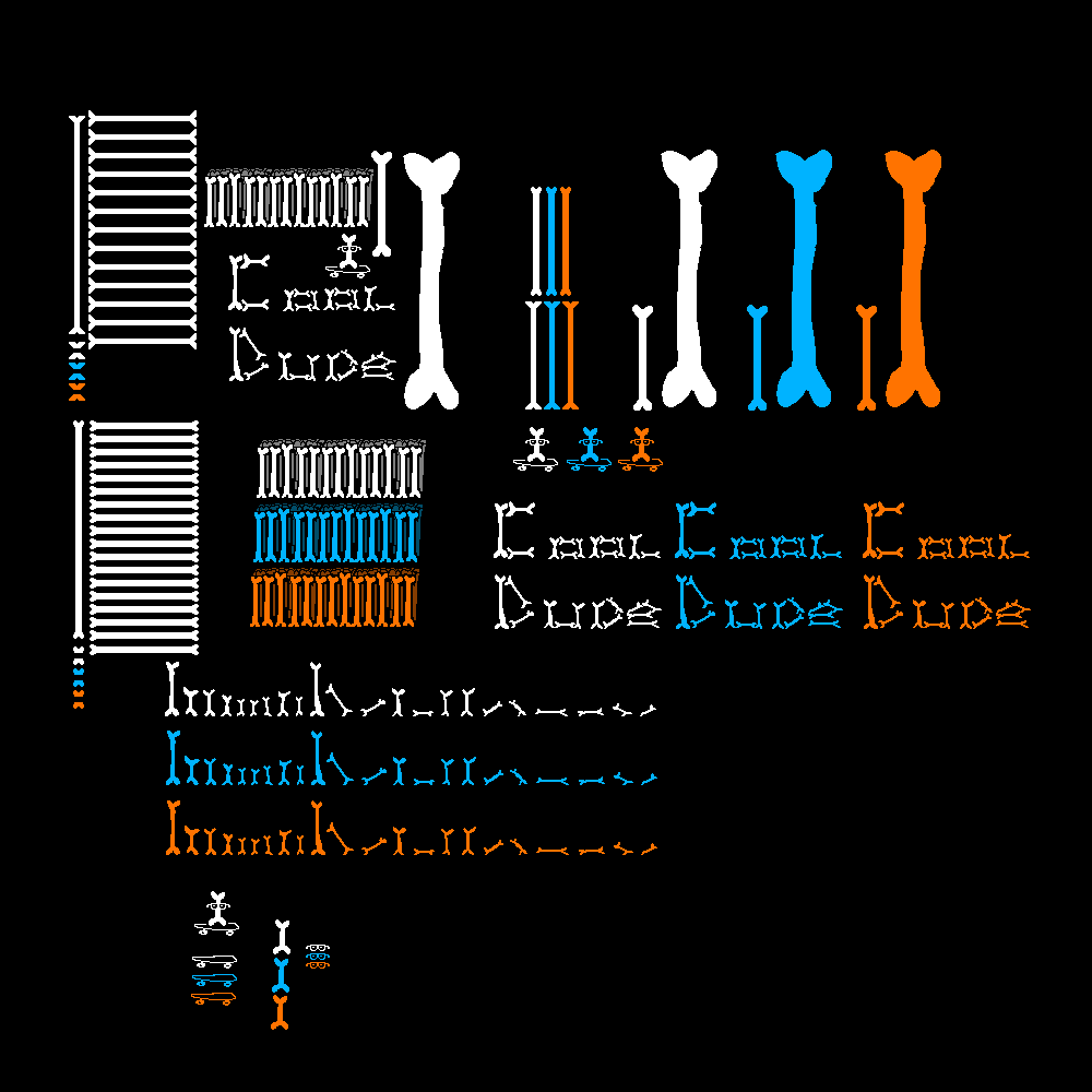 Undertale Sans and Papyrus Bones Sprite Sheet. by jackedupjauhed on ...