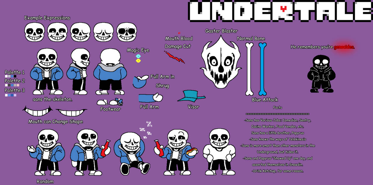 UNDERTALE: sans reference sheet by jackedupjauhed on DeviantArt
