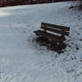 Bench in snow