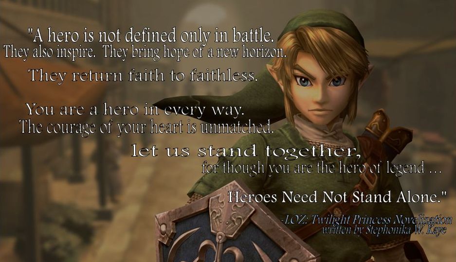 LOZ: Twilight Princess Novel Inspirational Quote