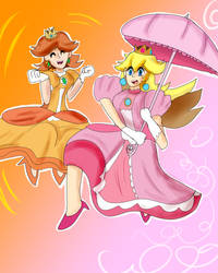 Peach and Daisy