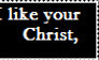 Gandhi's Christ quote stamp