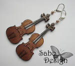Violin Earrings by SamanthaBossy