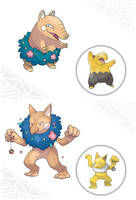 Alolan Drowzee and Hypno