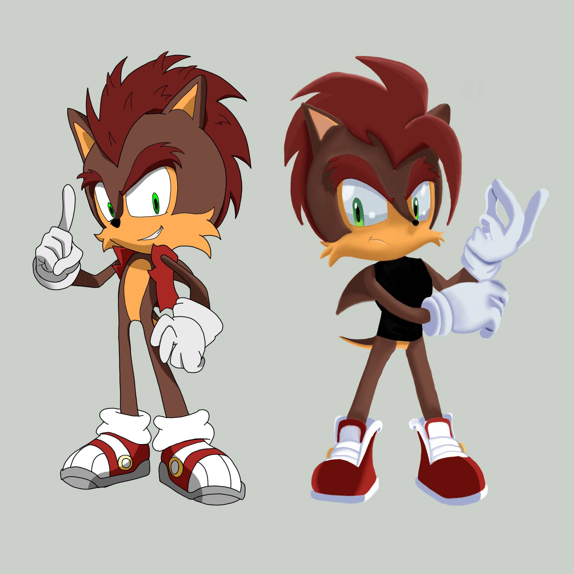 Sonic and Shadow with movie design by Shadic15675 on DeviantArt