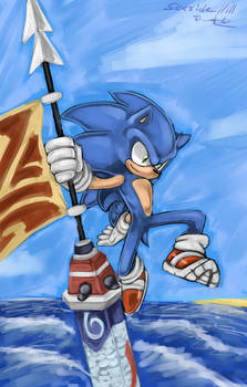 Sonic in Seaside Hill zone.