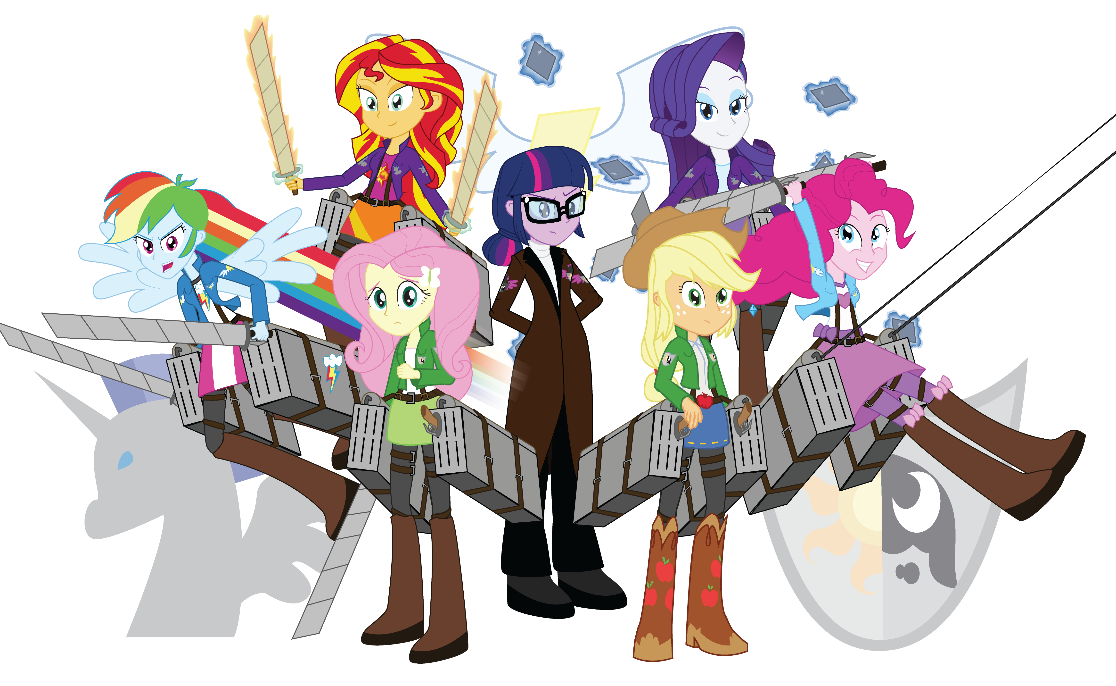 Attack on Equine: The Mane 7