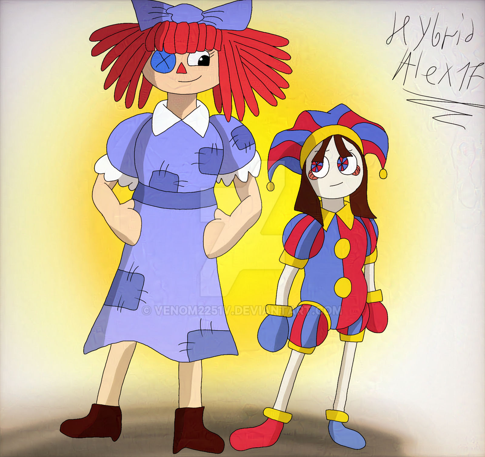 A chance to exist au Pomni and Ragatha by venom2251v on DeviantArt