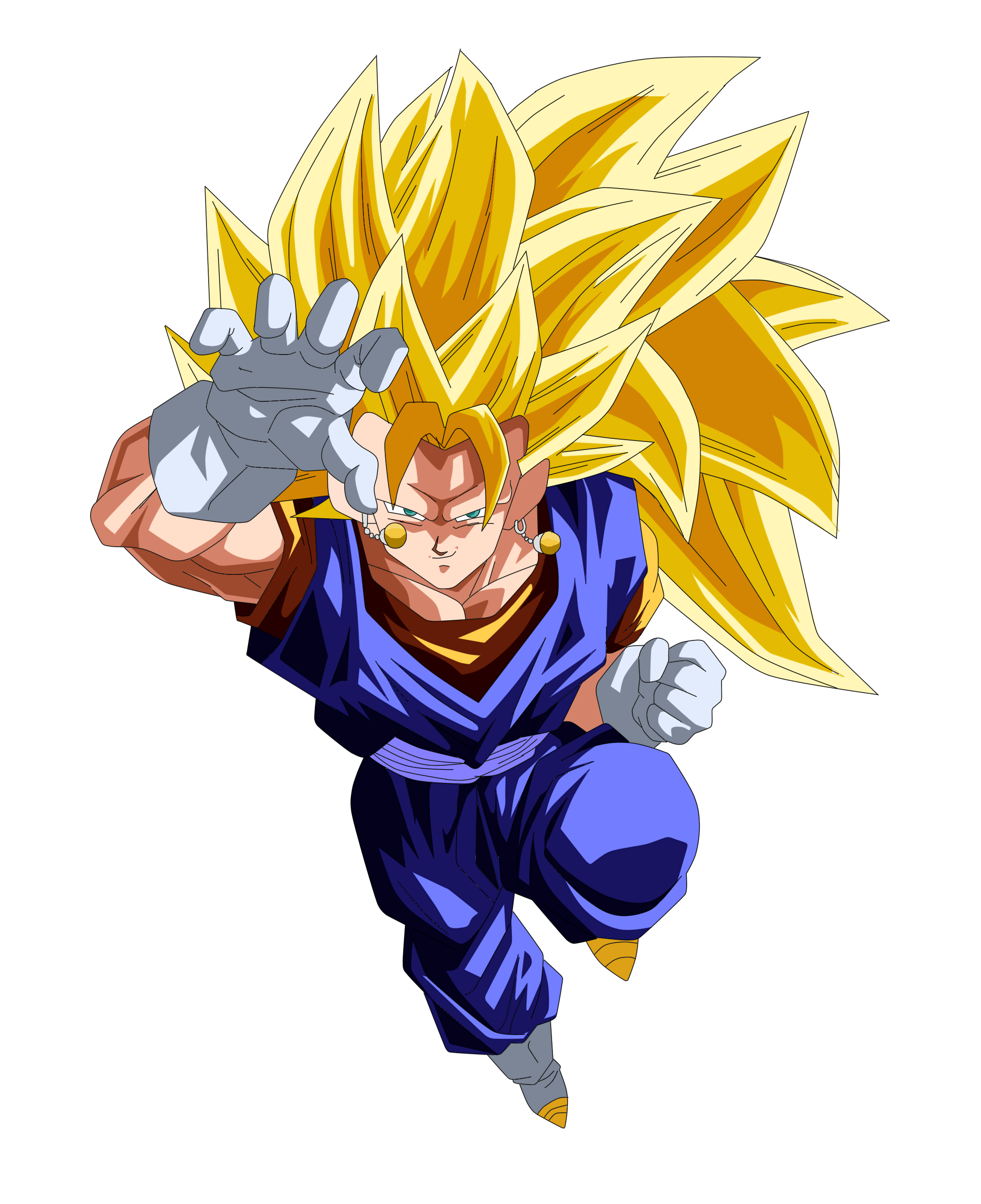 Super Saiyan 3 Vegito Render by DokkanDeity on DeviantArt