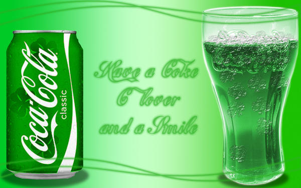 St. Patrick's Day Coke