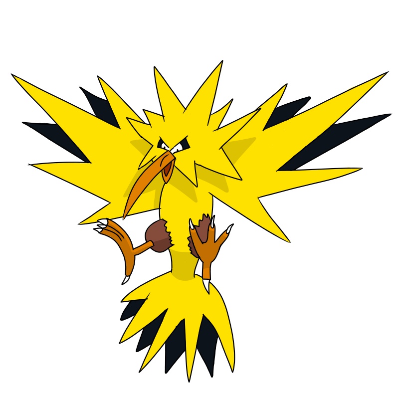 145 Shiny Zapdos (My Version) by Geilsun on DeviantArt