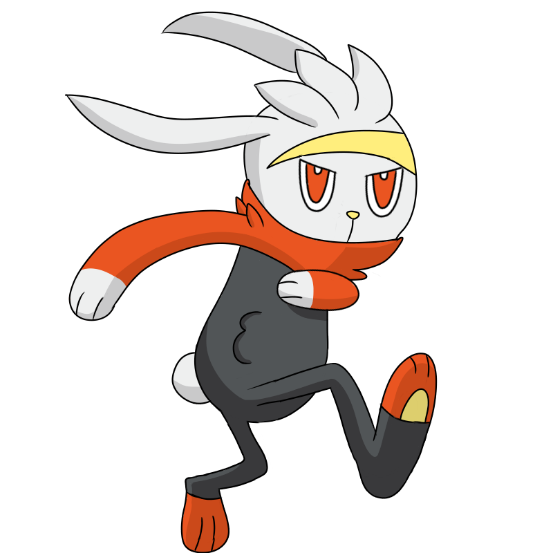 Drawing the Pokedex 814 - Raboot by MrsLittletall on DeviantArt