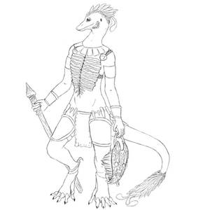 Pairo reptile sketch