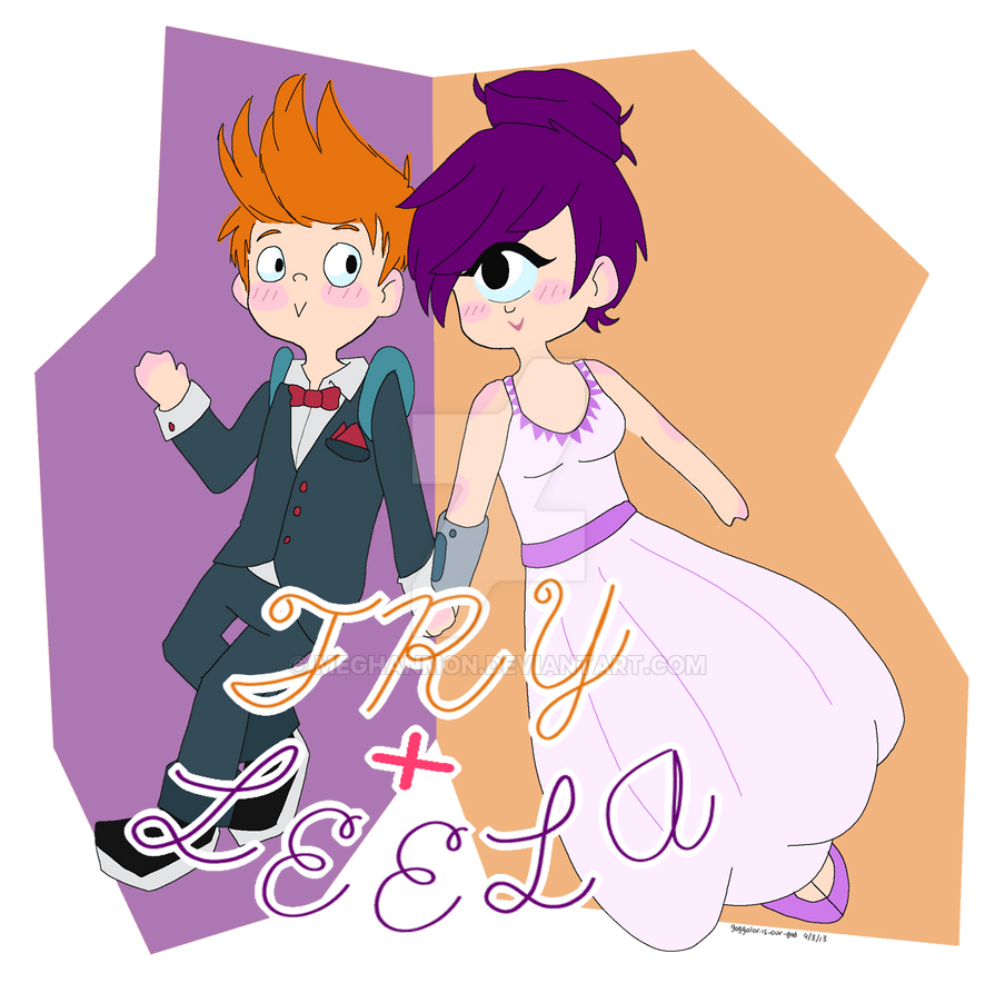 Fry and Leela by MeghanMon