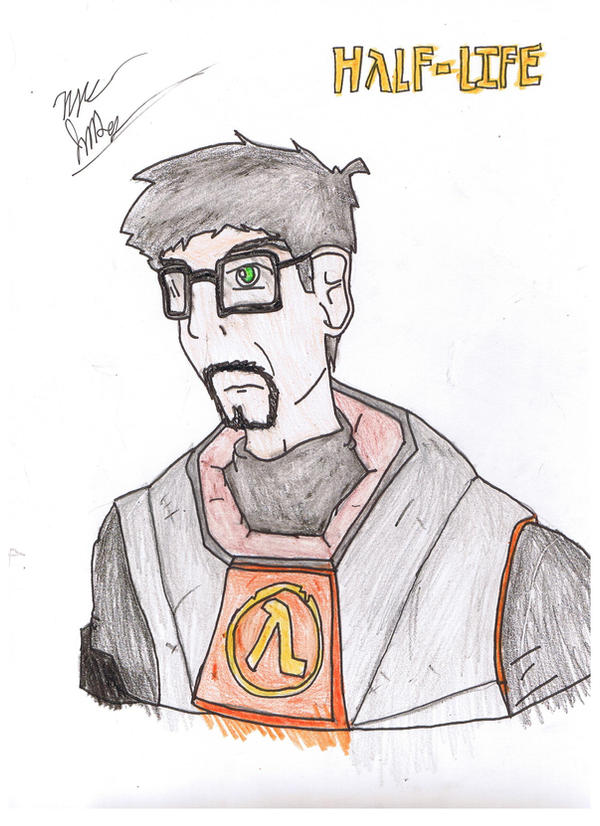 Gordon Freeman Deviantart Gordon Freeman COLOR by Dotman4114 on DeviantArt