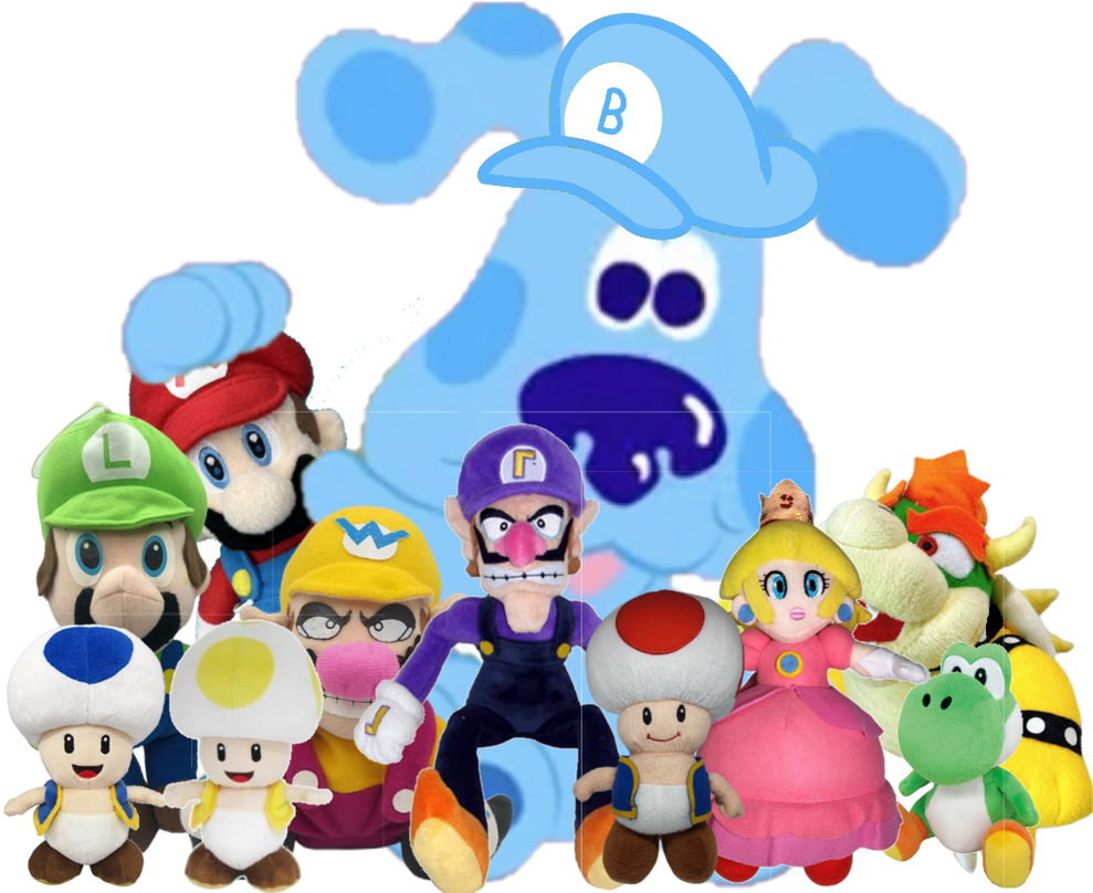 Small Blue Mario Baby blue with Super Mario Plushies by Coolcatshon on DeviantArt