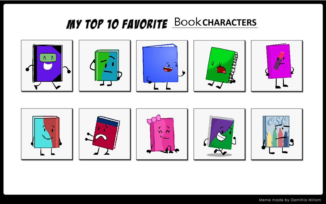 Top 10 Book Object shows by JULIANARHIAN123 on DeviantArt