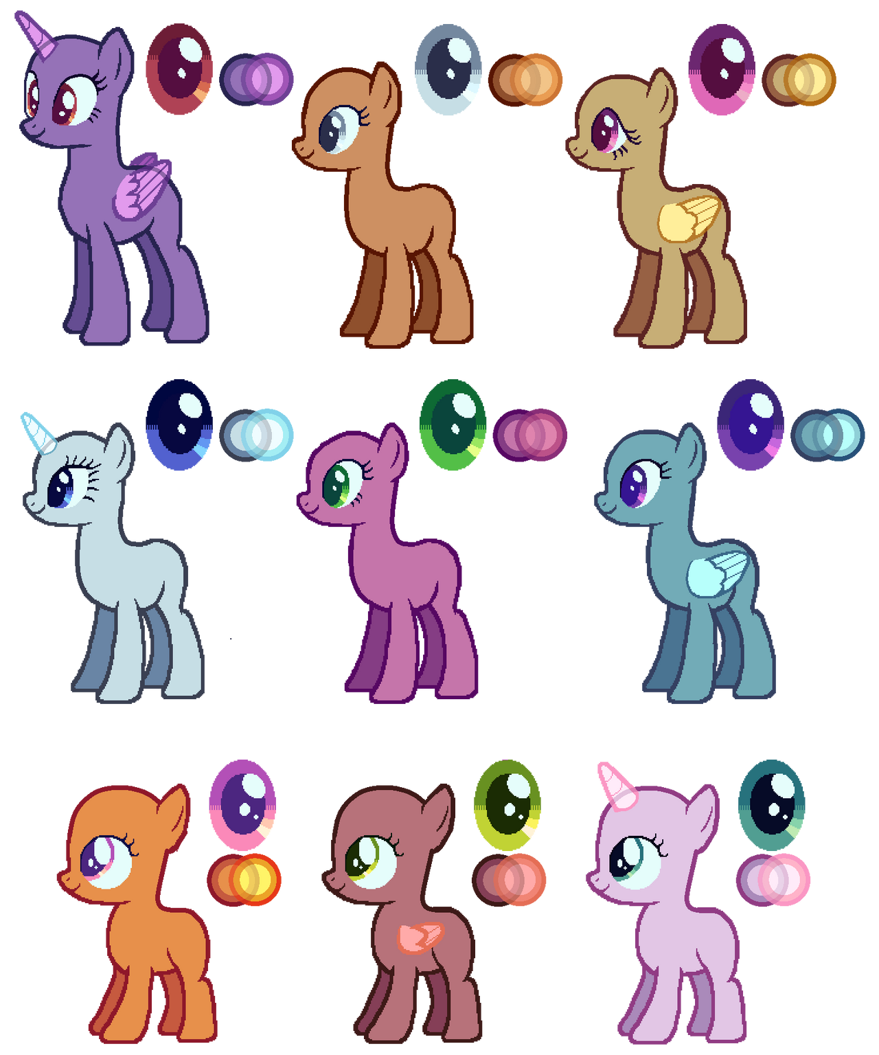 colors | base ref | f2u by umbraMLP on DeviantArt