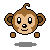 Monkey icon, mood: crazy