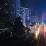 It is raining in Taipei