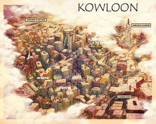 Map of Kowloon (City of Walls by A.K. Lovelace)