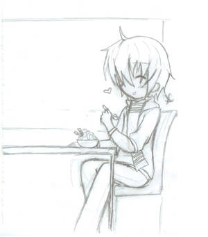 Oure Eating a Vanilla Parfait~