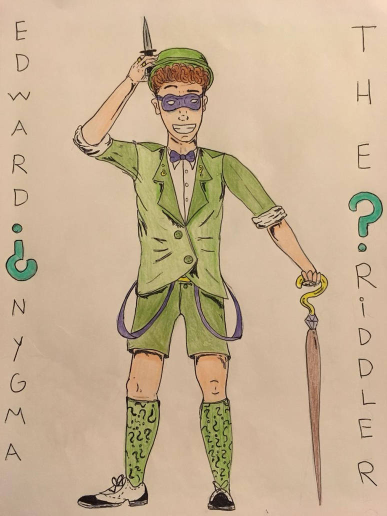 The Riddler Drawing by JustMeAndMyDraws on DeviantArt