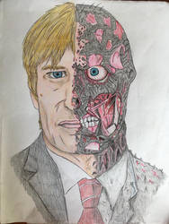 The Dark Knight Two Face Drawing