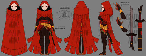 Red Raiden Model Sheet