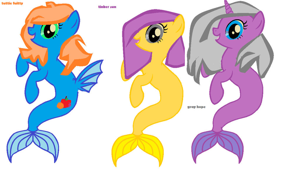 Merpony Adoptables by PASWDGFAN on DeviantArt