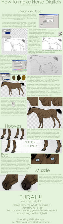 How to paint a digital horse