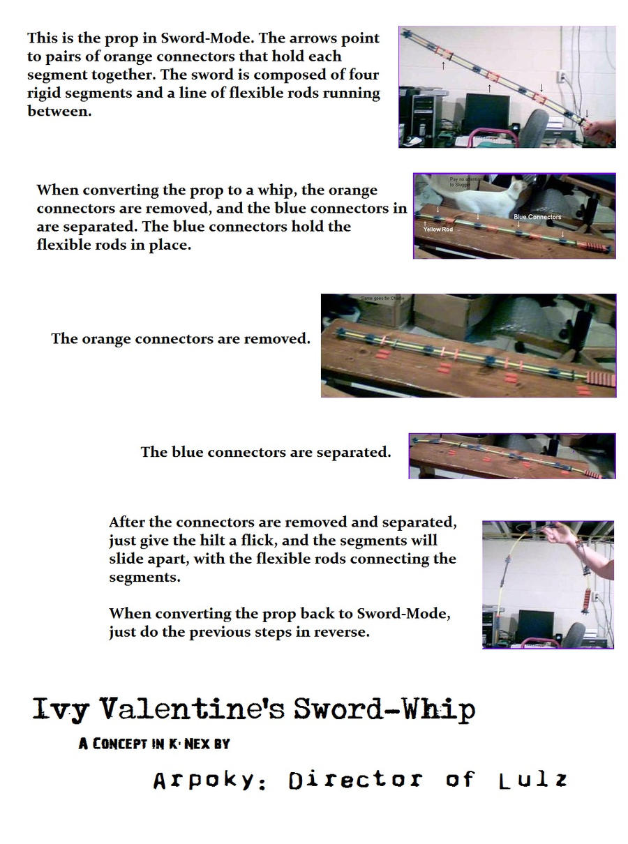 Ivy Valentine Retractable Whip-Sword Prototype by Arpoky