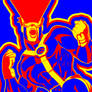 X-Men Cyclops - Triadic Color Scheme