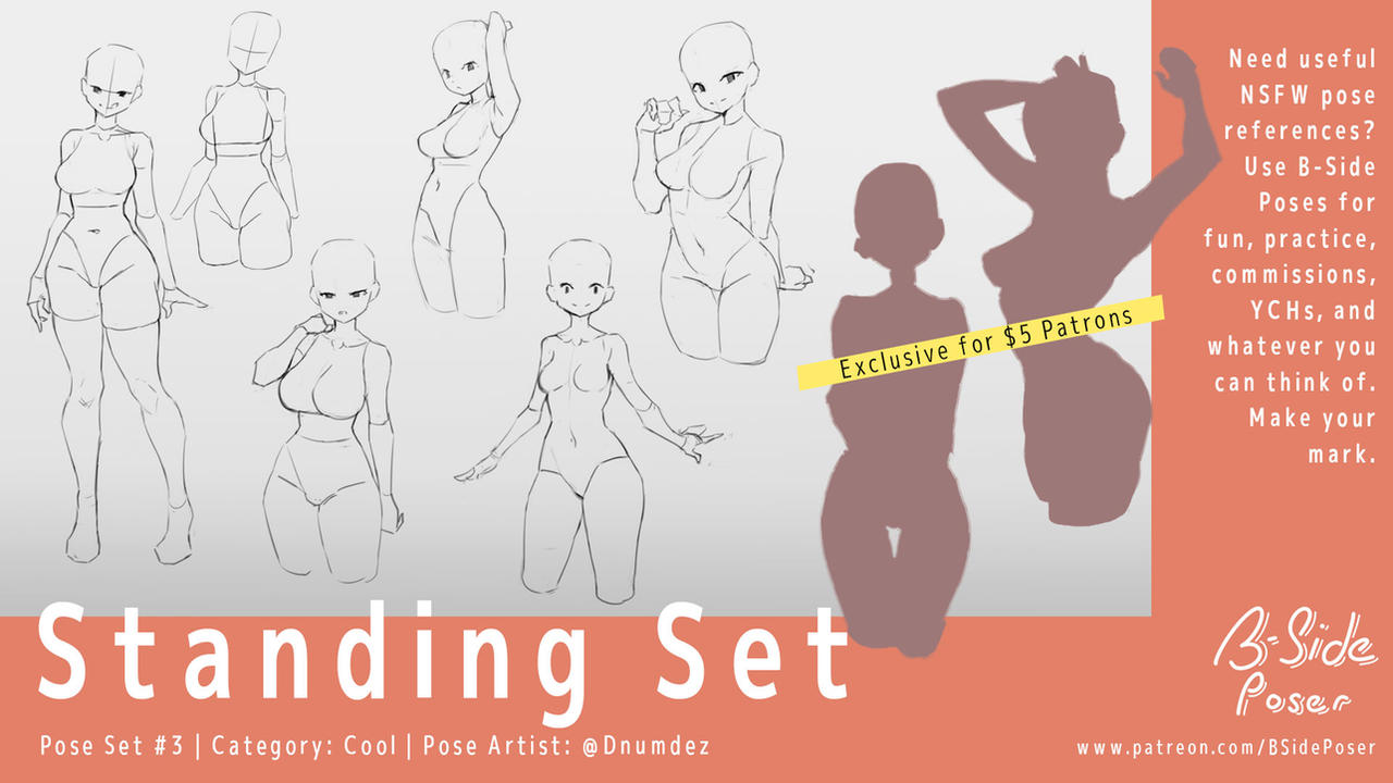 Standing Pose Deviantart Base Pose Set 3 - Standing Set by bsideposer on DeviantArt