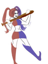 Harley Quinn havin' some fun