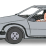 Delorean DMC BTTF Family Guy PNG
