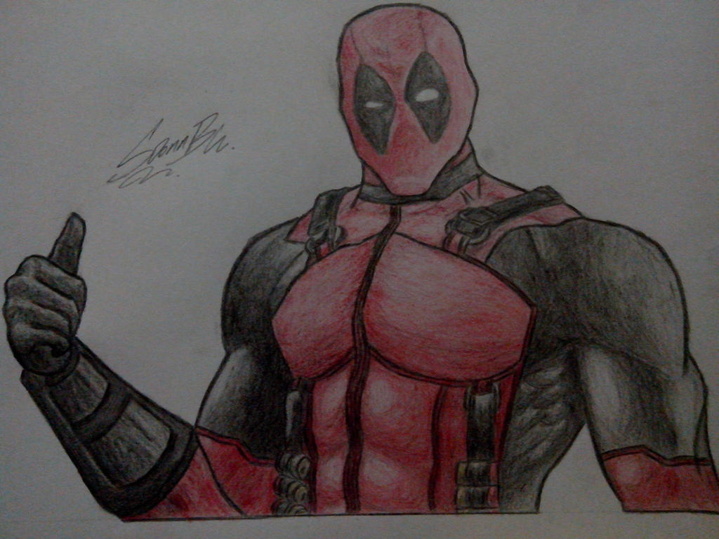 Deadpool - game cover drawing by SDonnB on DeviantArt