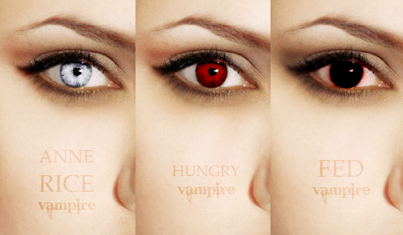 Vampire Eye Color Chart Vampire Eyes