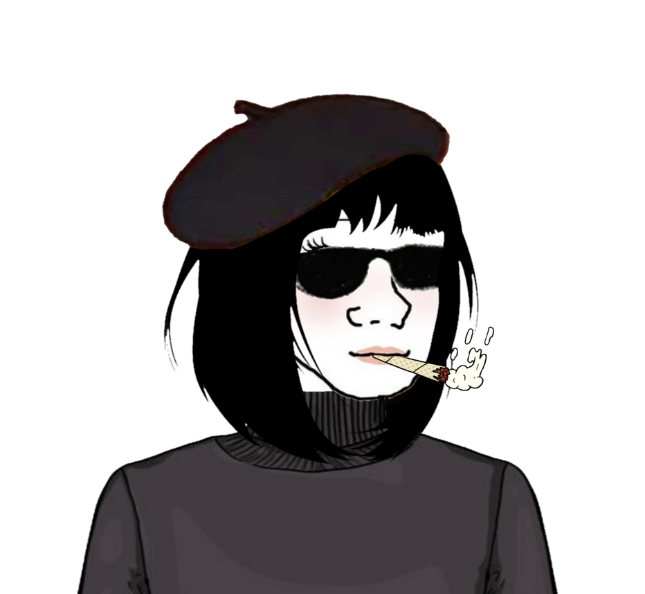 cigarette wojak Sad vibe Doomer Wojak Sticker